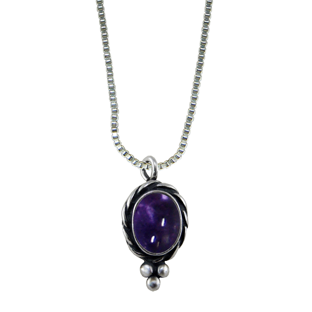 Sterling Silver Little Iolite Pendant Necklace